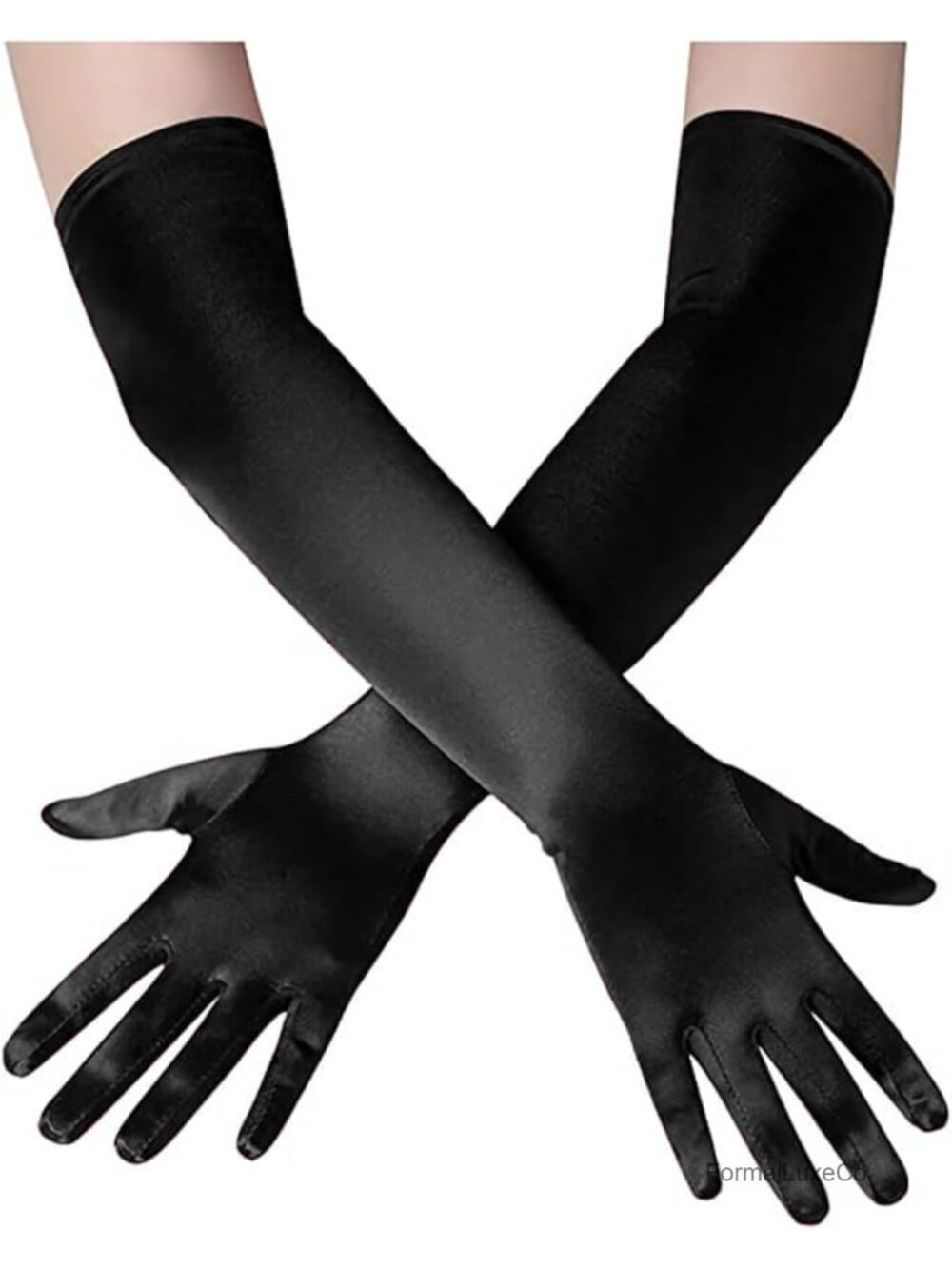 Satin Long Opera Gloves Elegant 1920s Party Bridal Costume Accessory